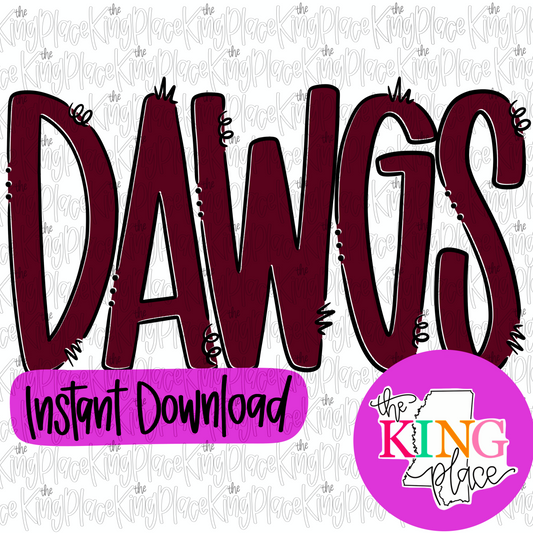 Dawgs Maroon