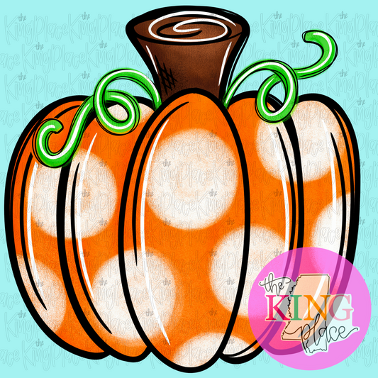 Polka Dot Pumpkin
