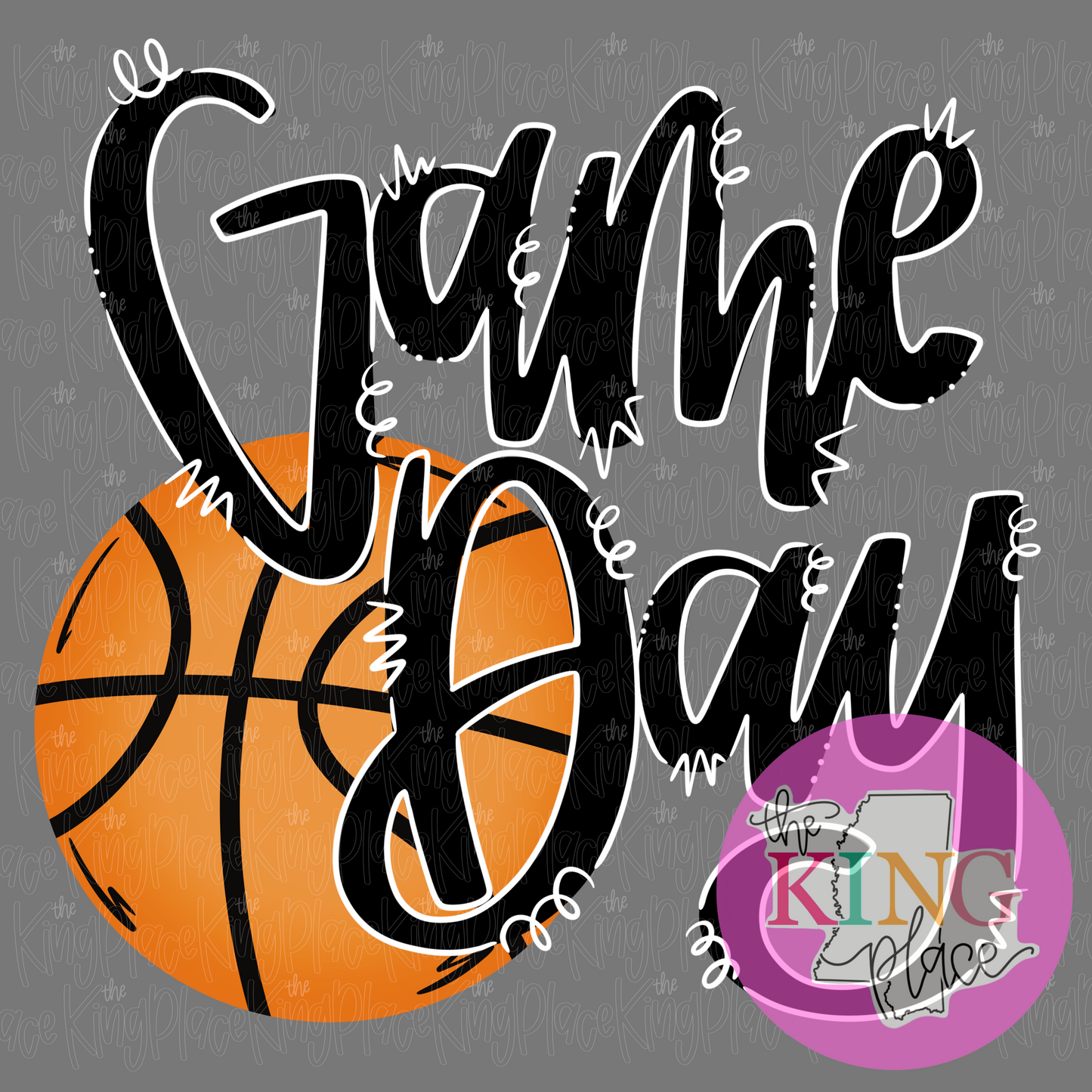 Game Day Basketball (cursive)