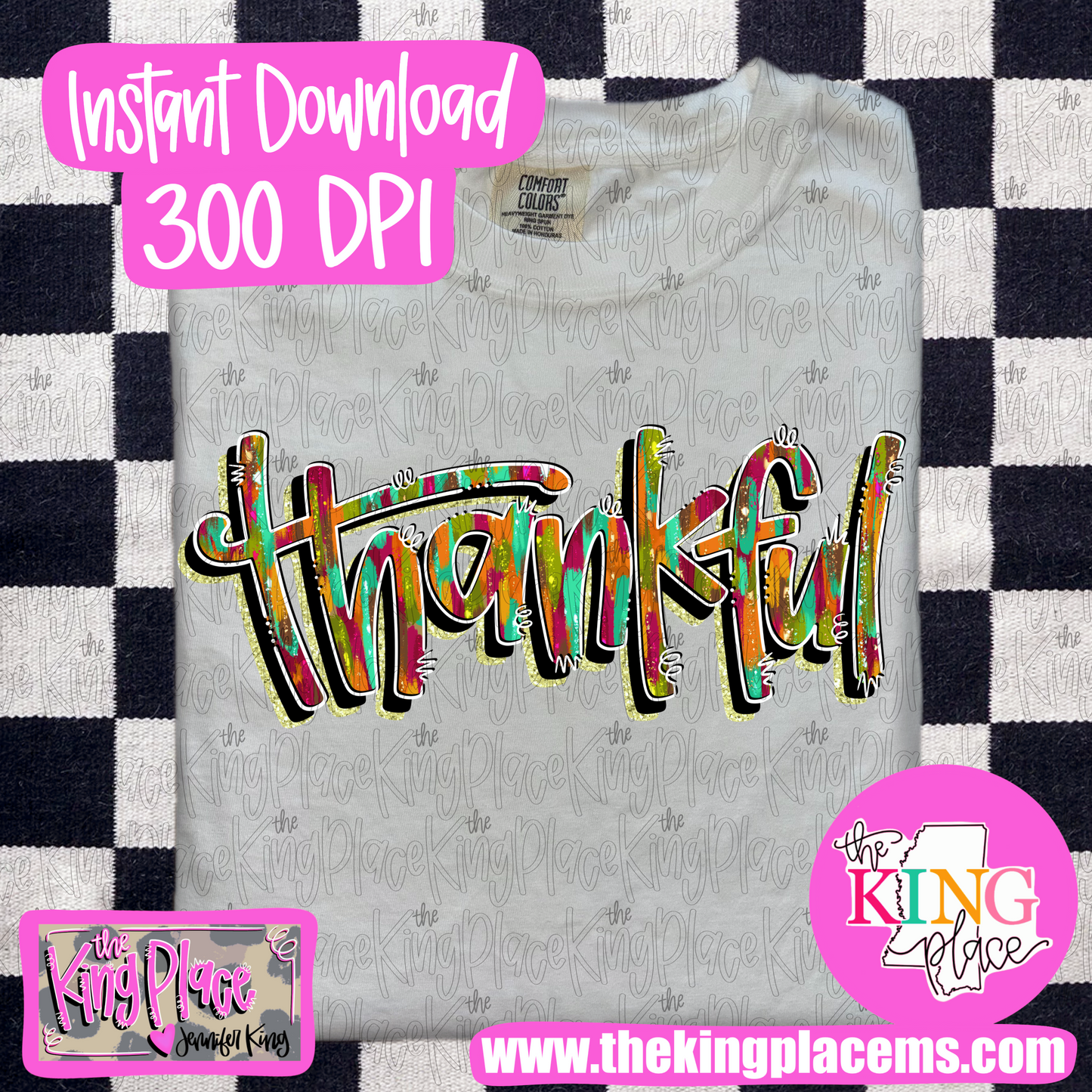 Thankful (Colorful paint)