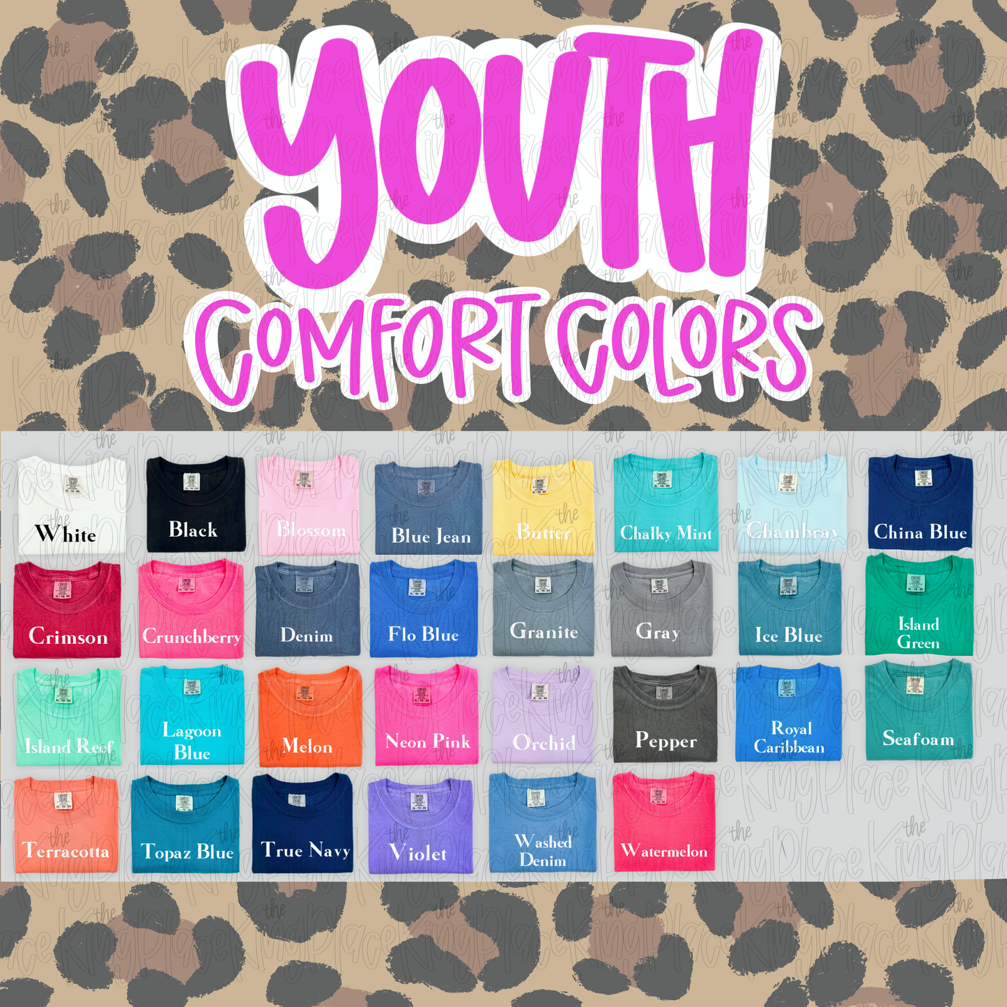 Youth Custom Shirt order (Front and Back designs)