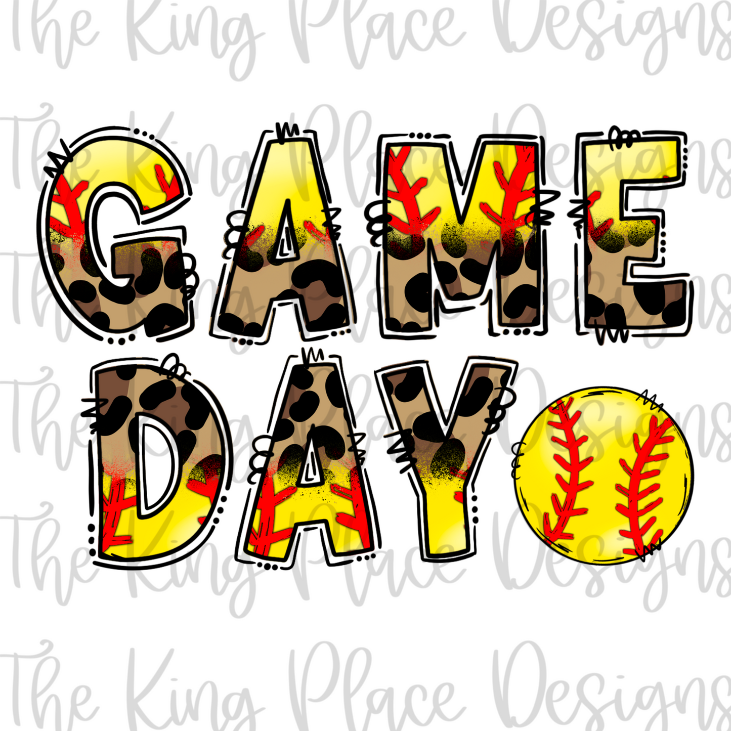 Game Day Softball/Leopard