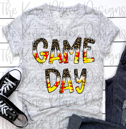 Leopard Game Day Softball Tee